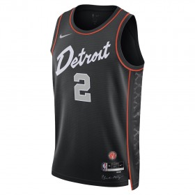 Dres Detroit Pistons Cade Cunningham Nike 2023-24 City Edition Crno Swingman